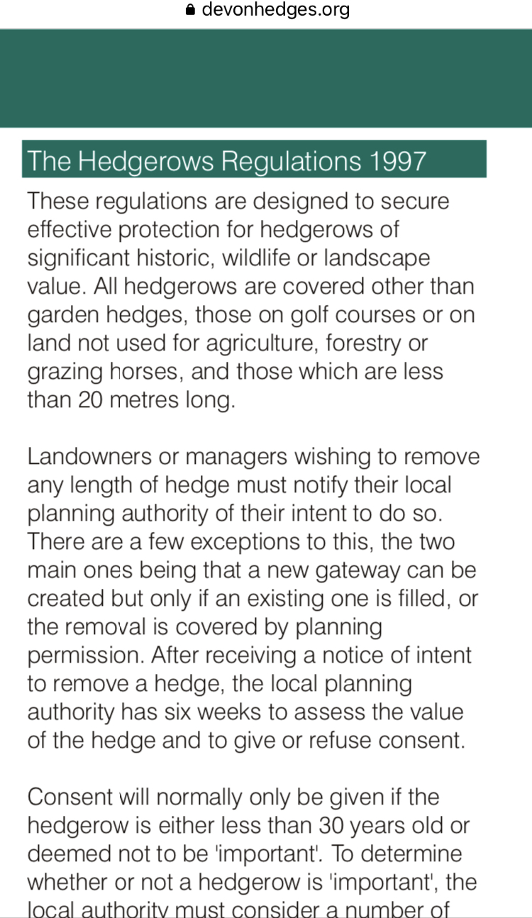 Are golf courses really exempt from the Hedgerow Regulations? The
