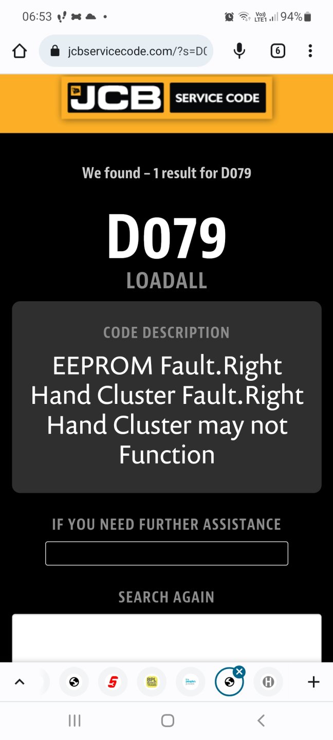 Jcb 526 won't start The Farming Forum