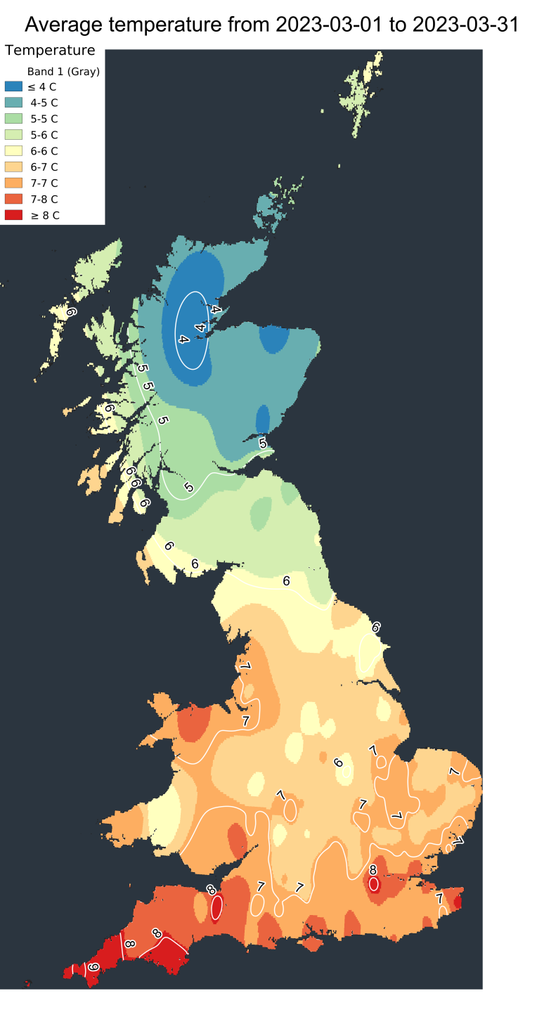 March average temperatures || 2022 compared to 2023 | The Farming Forum