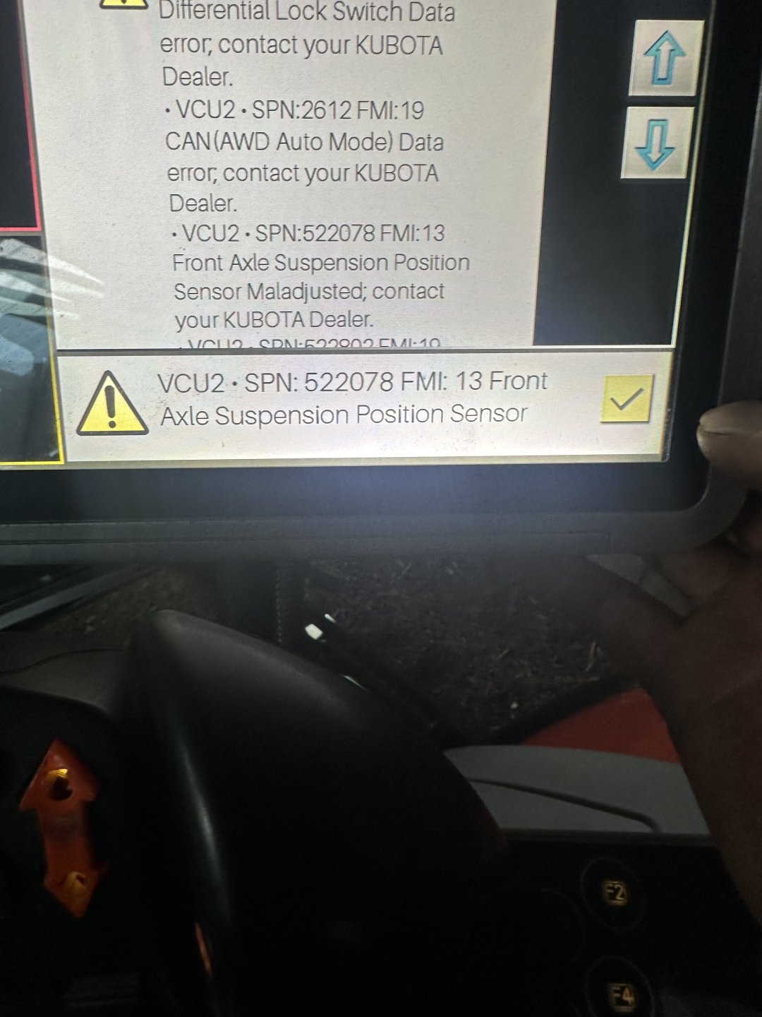 Kubota M7151 help with error codes The Farming Forum