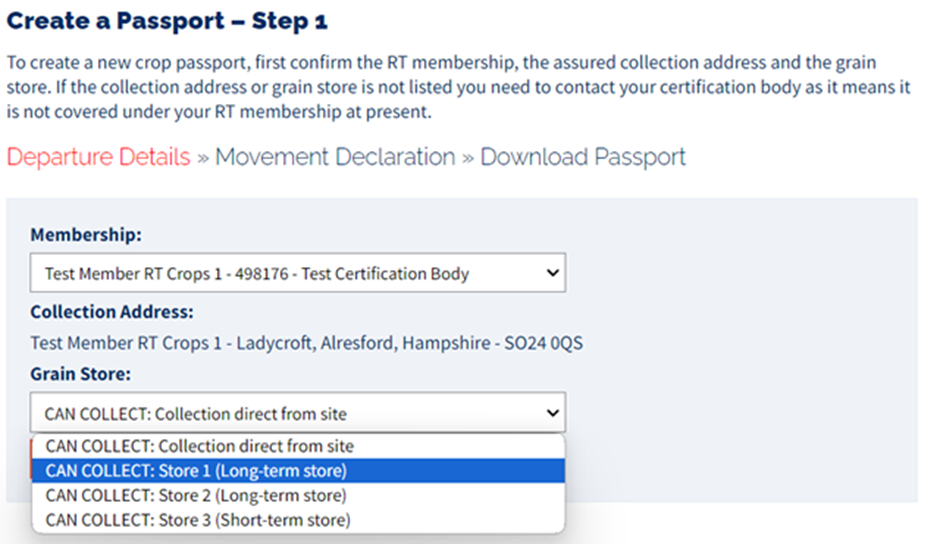 Red Tractor and Grain passports which grainstore? The Farming Forum