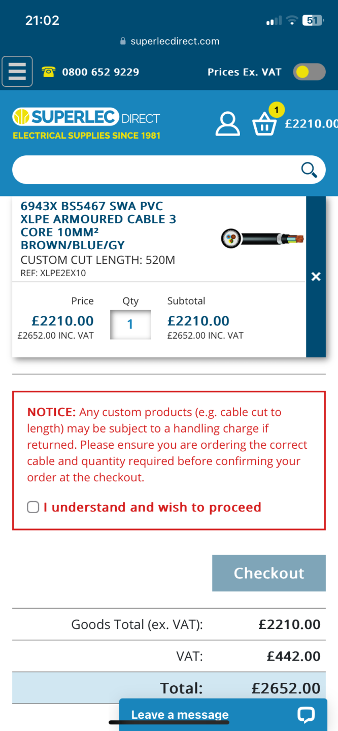 How long extension lead. The Farming Forum