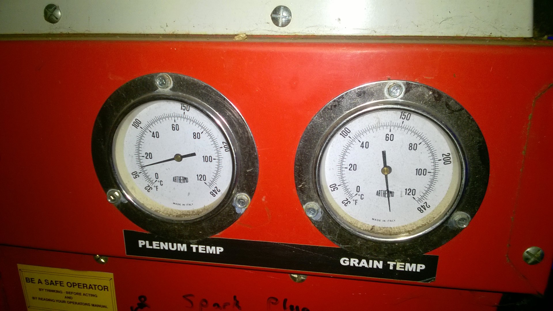 Mobile grain dryer temperature sensor The Farming Forum