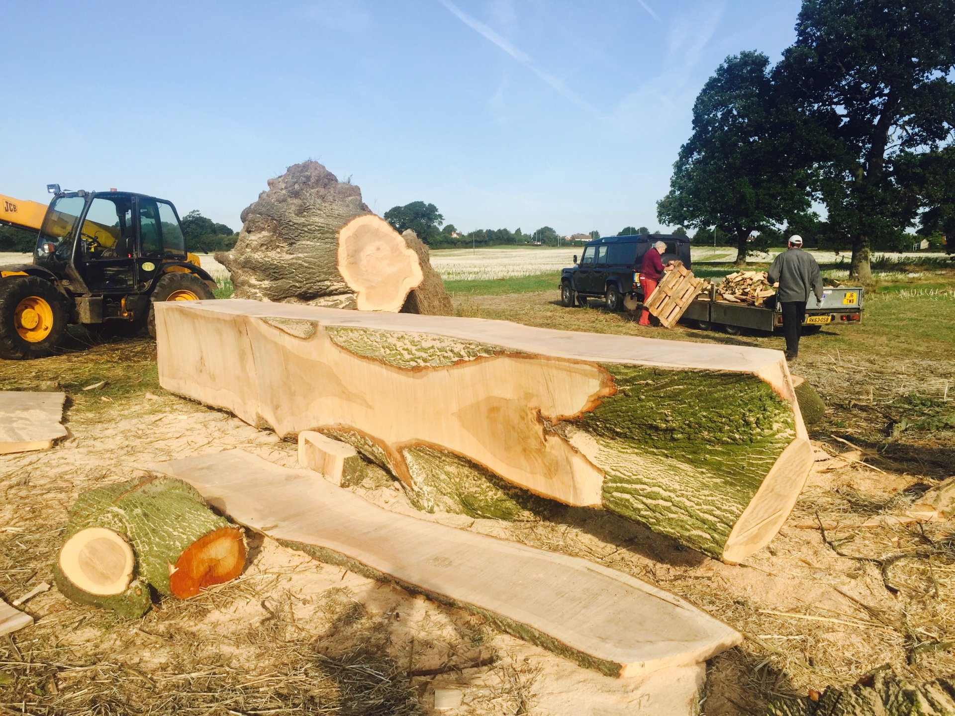 Moving a tree trunk The Farming Forum