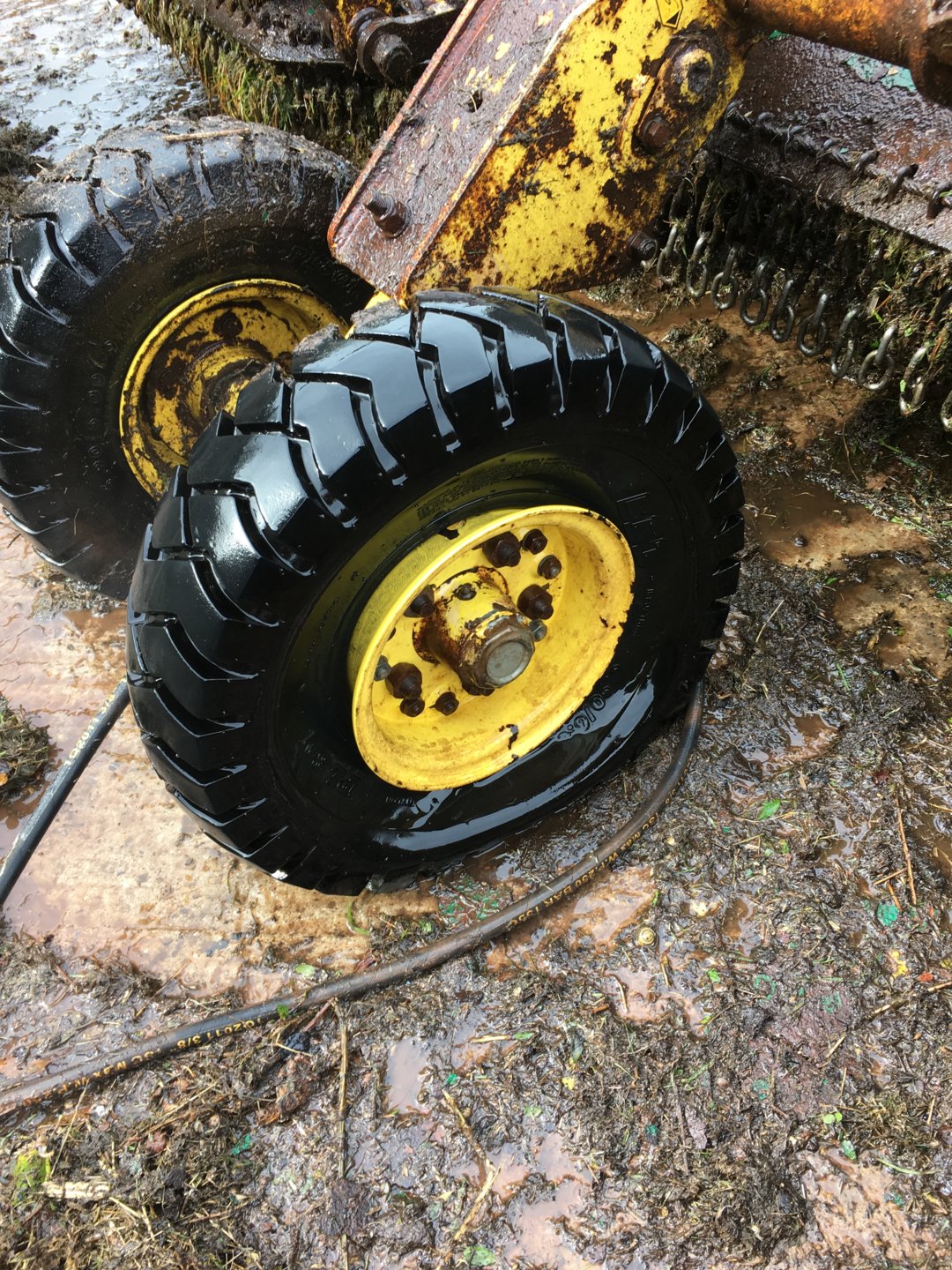 Solid wheels on a Batwing | The Farming Forum