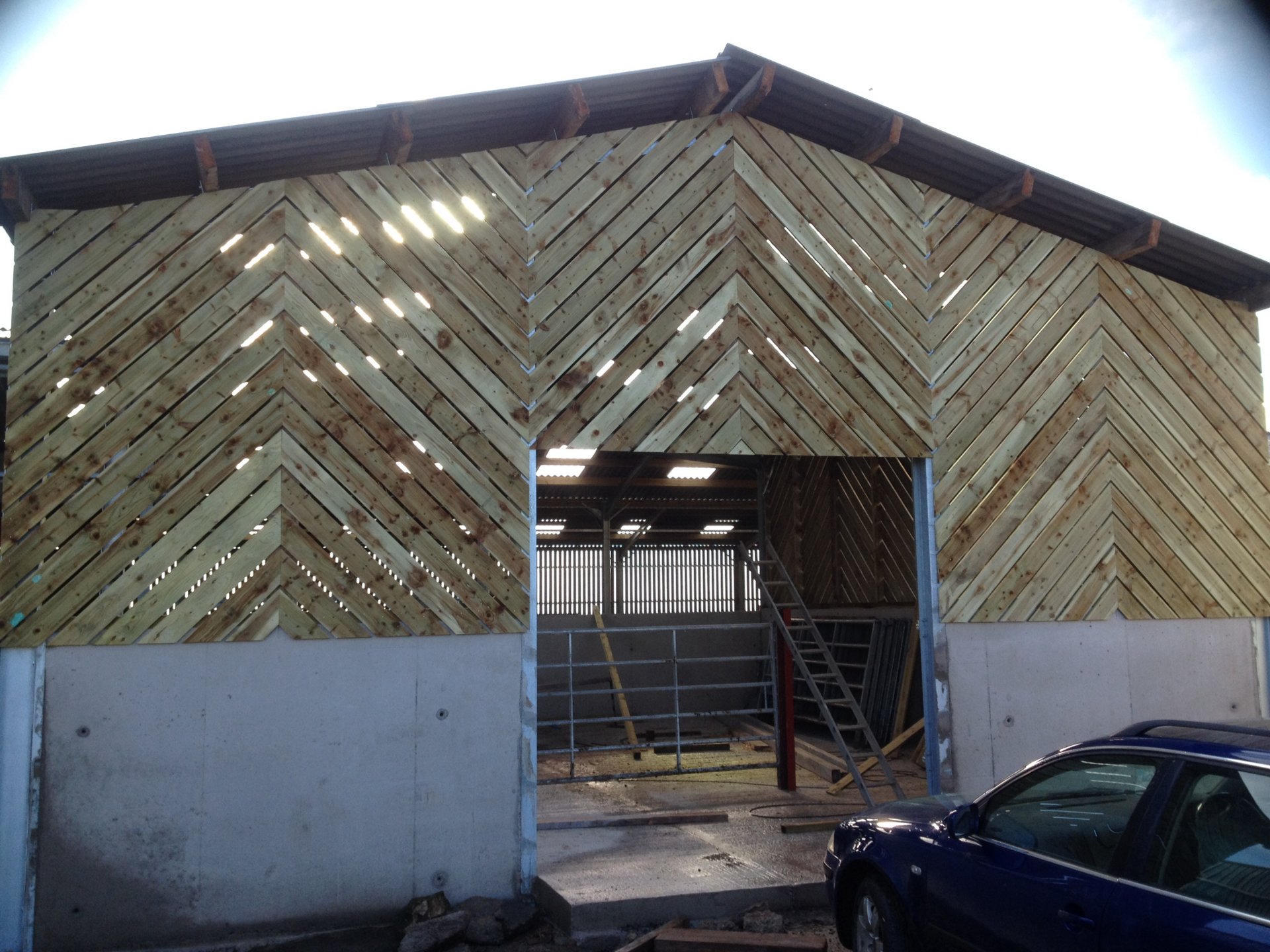 Diagonal Yorkshire boarding The Farming Forum