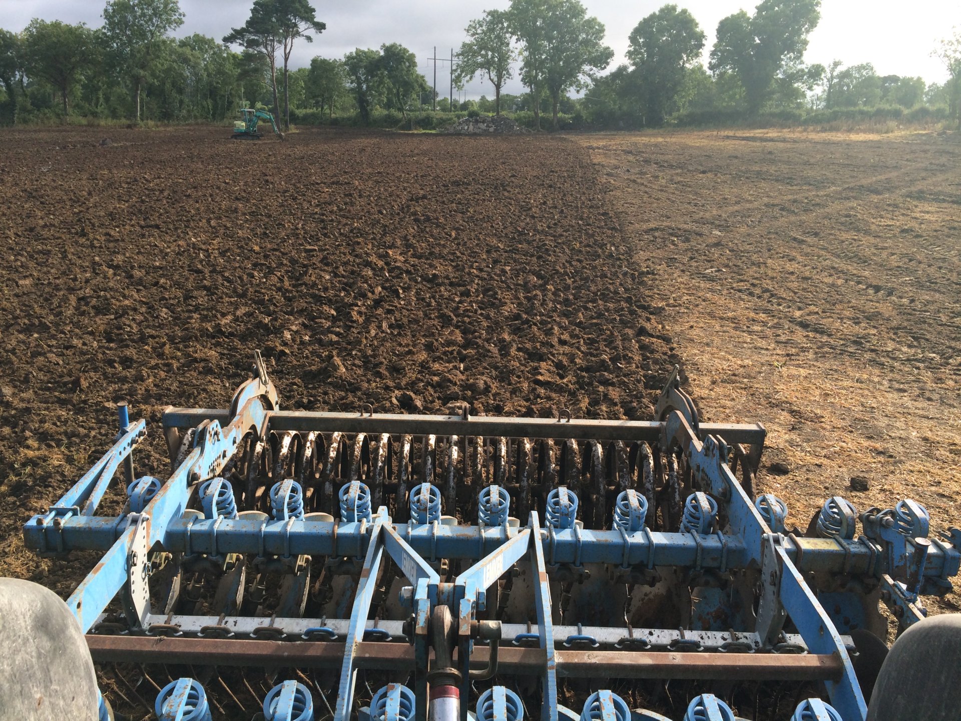 Disc harrow for reseeding work. The Farming Forum