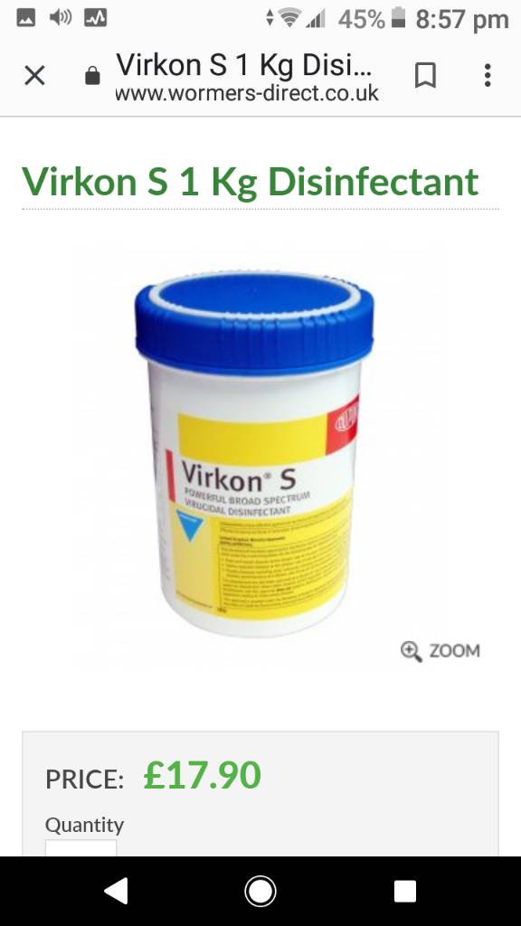 Disinfectant for foot bath The Farming Forum