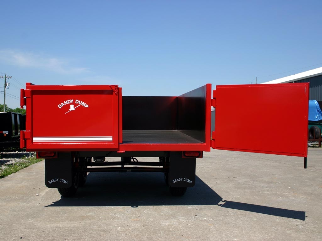 Barn door type trailer doors