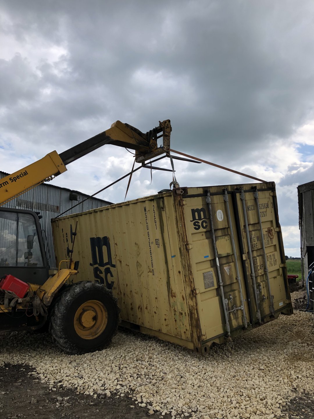 Moving a 20 foot shipping container The Farming Forum